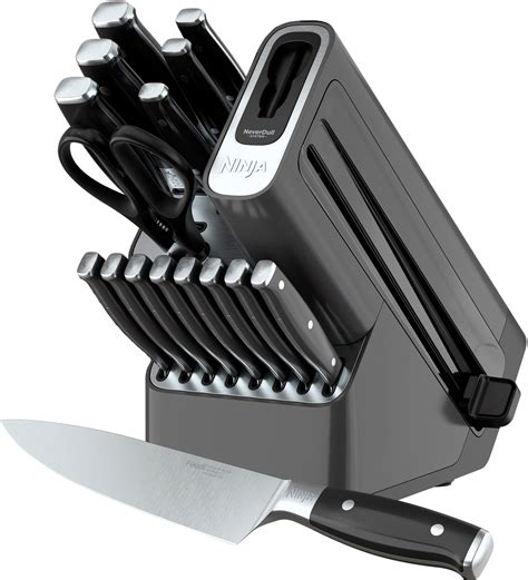 ninja kitchen knife set with sharpener